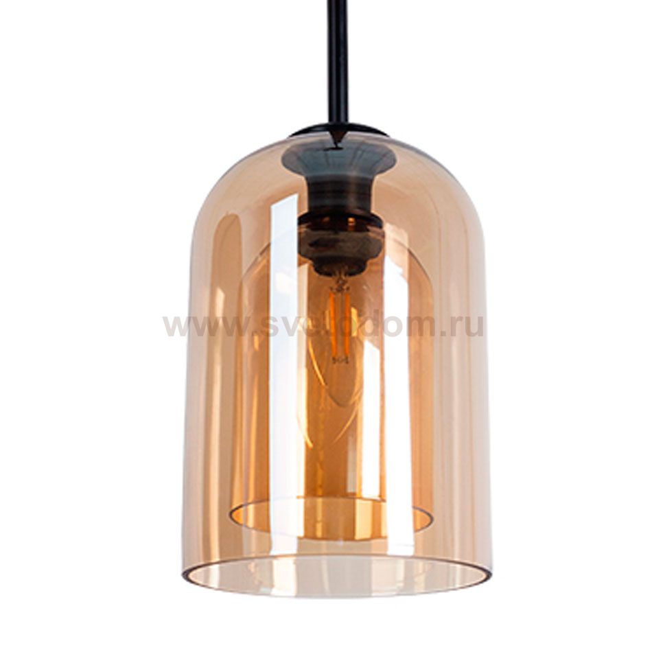 Плафон стекло янтарное 150мм Е14 Arte Lamp A7015SP PAIO