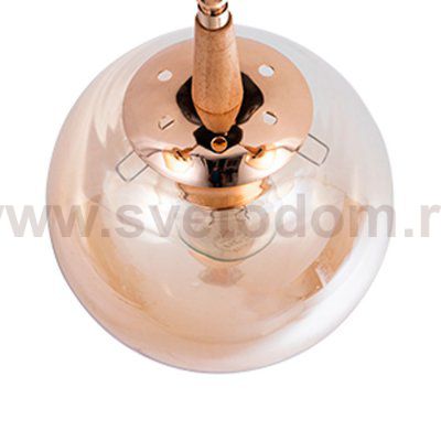 Плафон стекло шар янтарный 150мм (68мм посадка) Arte lamp A4485PL BOSTON