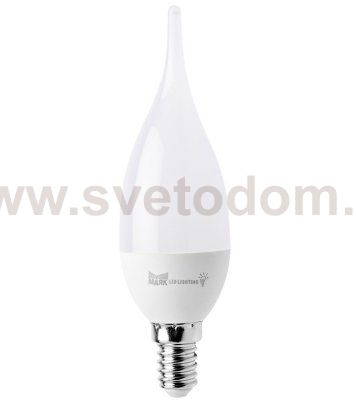 Лампа светодиодная матовая свеча на ветру МАЯК LB-F37-E14/6W/3000-001 LED