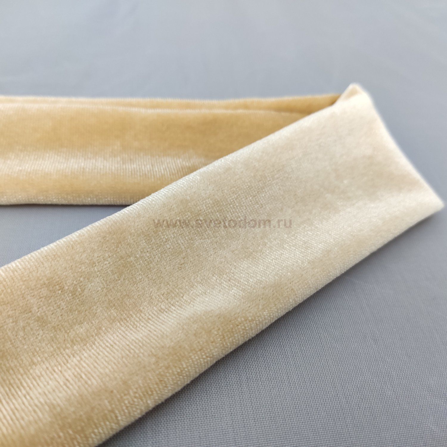 Чехол для люстры бархатный светло-бежевый 0,7м