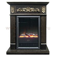 Портал Marseille под очаг Dimplex Viotta темный орех, патина золото