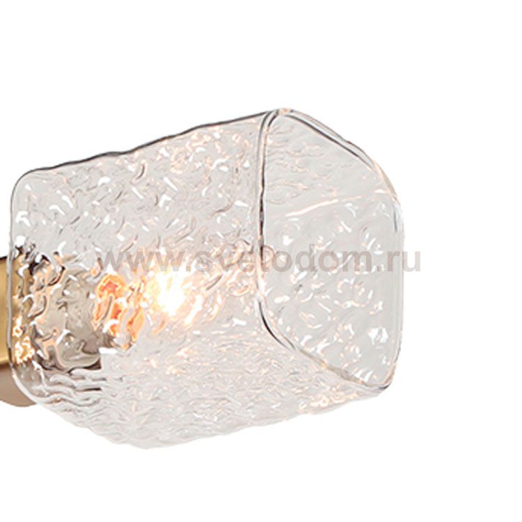 Плафон стекло с узором 120*90мм E14/27 (37мм посадка) Arte lamp A1547PL CHICAGO