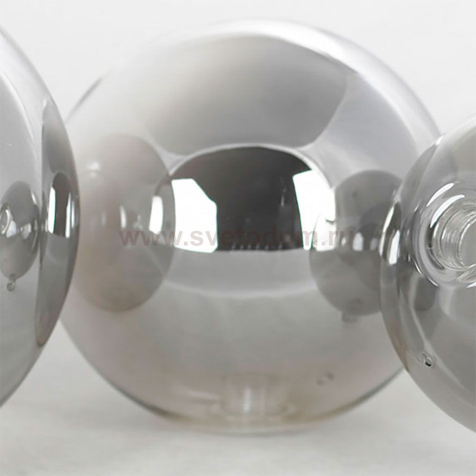 Плафон стекло тонированный зеркальный шар 150мм G9 с резьбой 20мм Lussole LSP-8750 BERKELEY