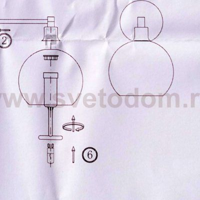 Плафон стекло прозрачный 120мм G9 (23мм посадка) Arte lamp A8564AP/PL ROSARIA