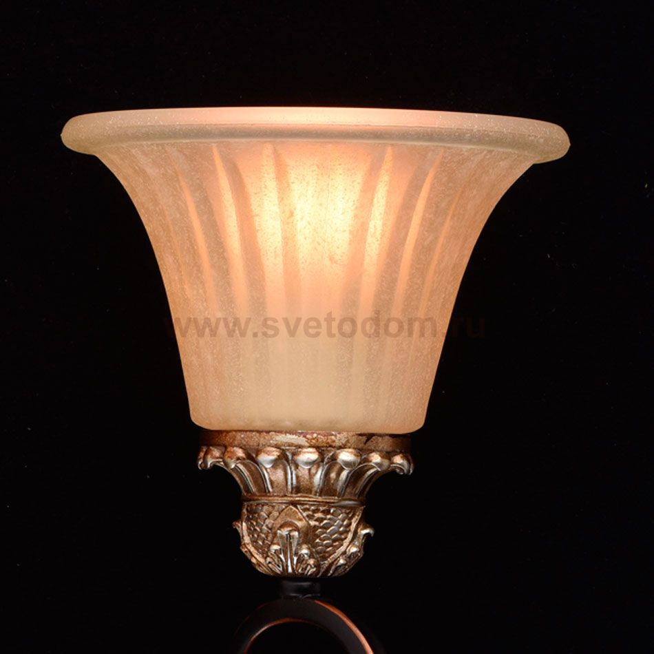 Плафон стекло шампань 190*117мм Е27 Чиаро 254022 Версаче