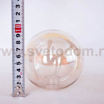 Плафон стекло шар янтарный 100мм с резьбой G9 20мм MOD547/545 Dallas