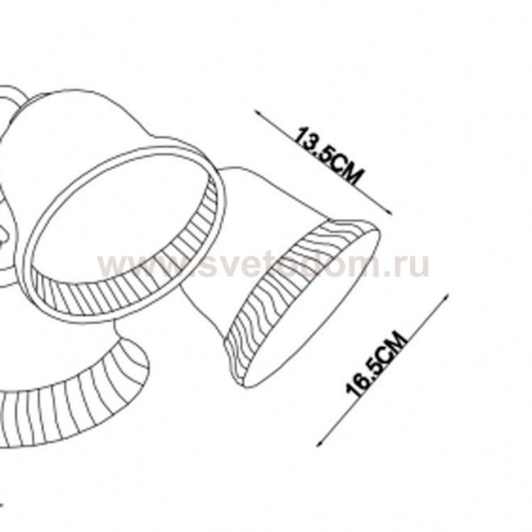 Плафон стекло малое 165*135мм E27 Arte Lamp A6306PL CAMPANULA (архив)