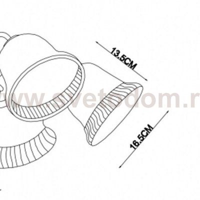 Плафон стекло малое 165*135мм E27 Arte Lamp A6306PL CAMPANULA (архив)