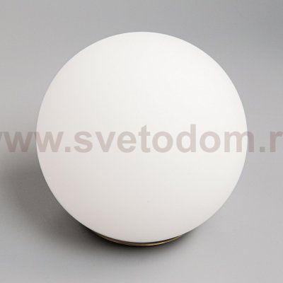 Плафон стекло белое матовое 150мм с резьбой бронза CL112 Бремен