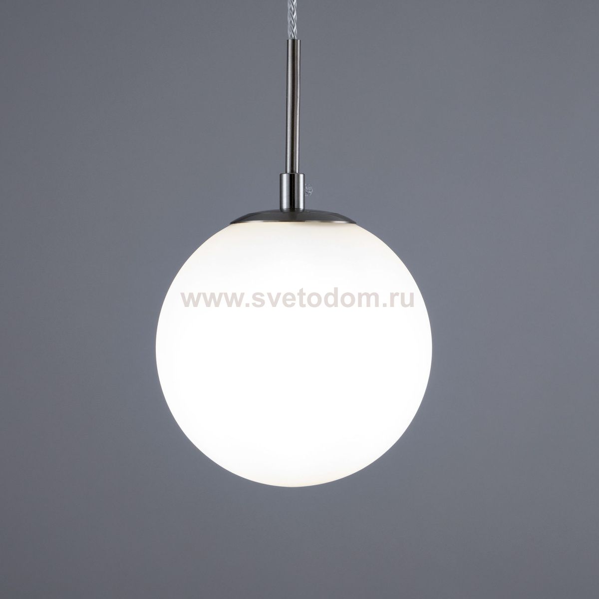 Плафон стекло матовое белое 150мм с резьбой 37мм CL102 Томми