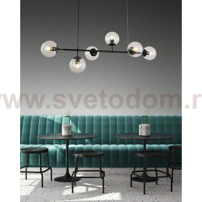 Подвесная люстра Lumina Deco Ceredo LDP 6034-6 BK