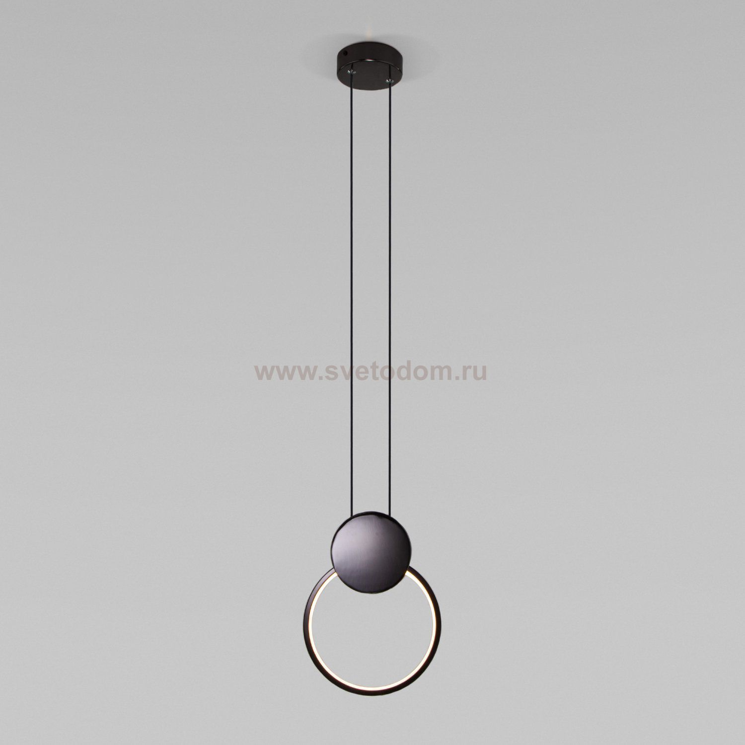 Подвесной светодиодный светильник Eurosvet 50217/1 LED черный жемчуг