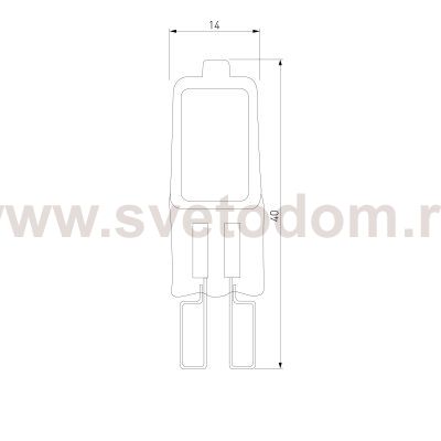Лампа галогенная G9 220 В 40 Вт прозрачная Elektrostandard