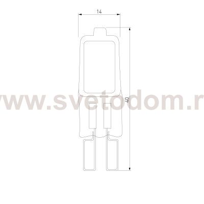 Лампа галогенная G9 220 В 50 Вт прозрачная Elektrostandard