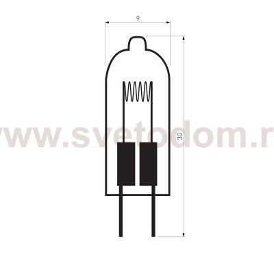Лампа галогенная G4 12 В 20 Вт сверхъяркая Elektrostandard