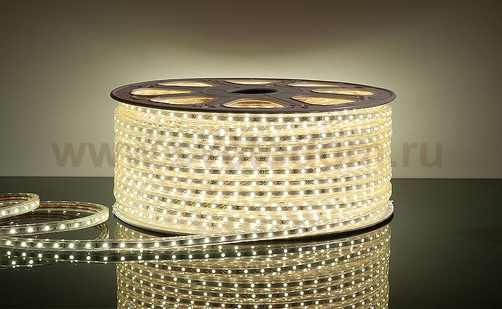 Светодиодная лента Elektrostandard 3528/60 LED 4.4W 220V IP65 белый свет