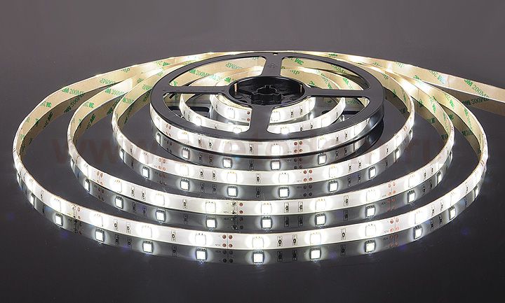 Светодиодная лента Лента светодиодная 12V 7,2W 30Led 5050 IP65 холодный белый, 5м Elektrostandard