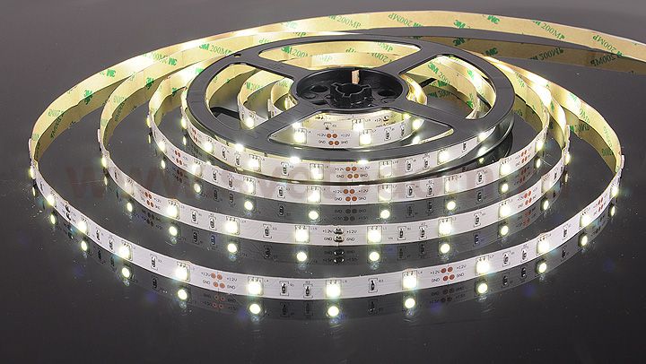Светодиодная лента Лента светодиодная 12V 7,2W 30Led 5050 IP20 холодный белый, 5м Elektrostandard