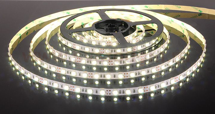 Светодиодная лента Лента светодиодная 12V 14,4W 60Led 5050 IP20 холодный белый, 5м Elektrostandard