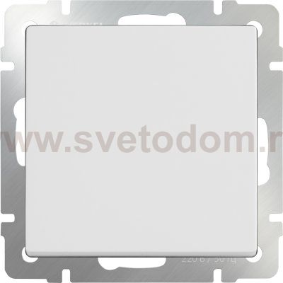 Выключатель одноклавишный проходной (белый) Werkel WL01-SW-1G-2W