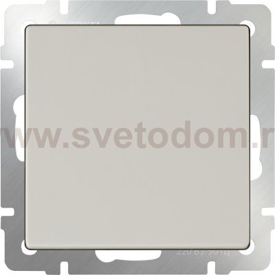 Выключатель одноклавишный проходной (слоновая кость) WL03-SW-1G-2W-ivory Werkel