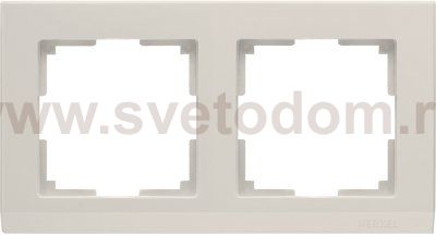 Рамка на 2 поста (слоновая кость) Werkel WL04-Frame-02-ivory