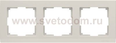 Рамка на 3 поста (слоновая кость) Werkel WL04-Frame-03-ivory