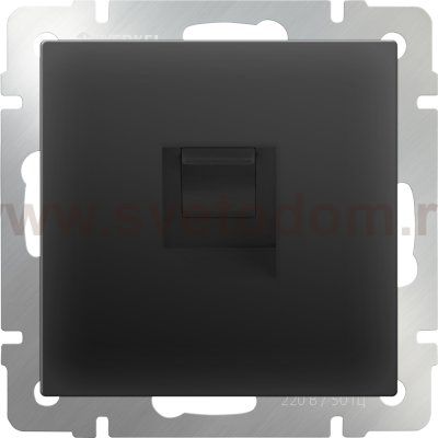 Розетка Ethernet RJ-45 (черный матовый) WL08-RJ-45 Werkel