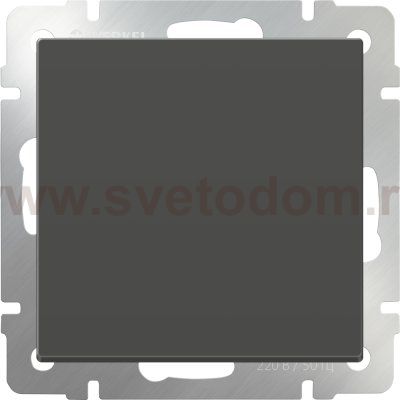 WL07-SW-1G-2W/Выключатель одноклавишный проходной (серо-коричневый) Werkel WL07-SW-1G-2W