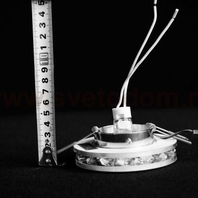 Точечный светодиодный светильник с хрусталем Elektrostandard 6034 MR16 CH/CL хром/прозрачный