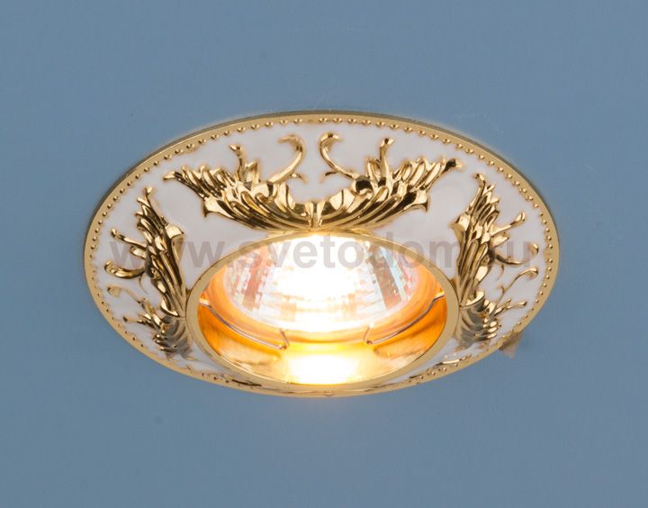 Точечный светильник 7217 MR16 WHG белый/золото Elektrostandard