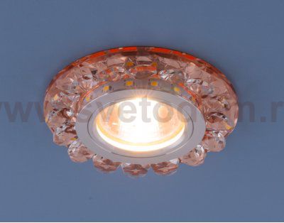 Точечный светодиодный светильник с хрусталем 6036 MR16 GD золото Elektrostandard