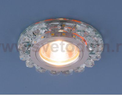 Точечный светодиодный светильник с хрусталем Elektrostandard 6036 MR16 СL прозрачный