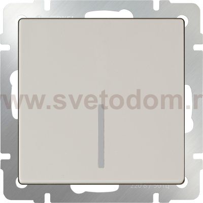 WL03-SW-1G-LED-ivory /Выключатель одноклавишный с подсветкой (слоновая кость) Werkel WL03-SW-1G-LED-ivory