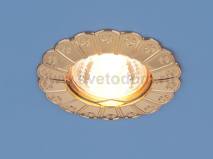 Точечный светильник для подвесных, натяжных и реечных потолков Elektrostandard 7201 золото (G)