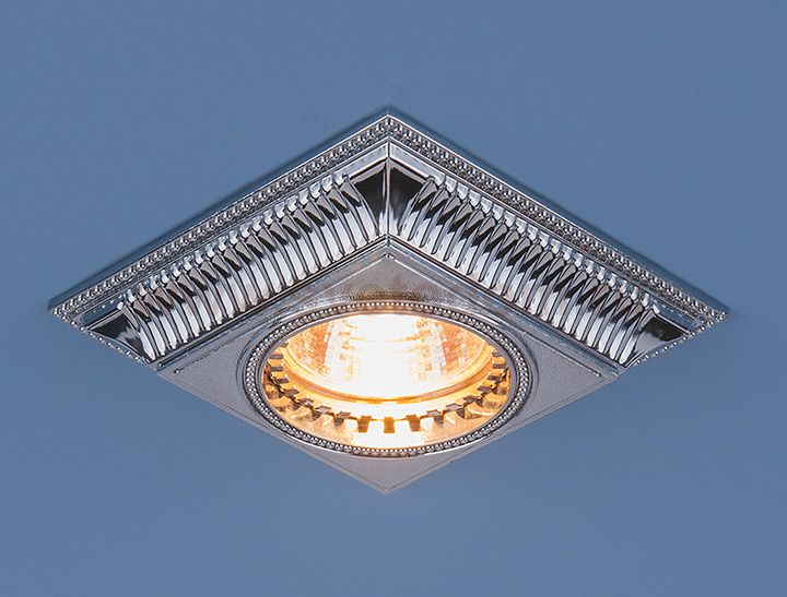 Точечный светильник для подвесных, натяжных и реечных потолков Elektrostandard 4102 хром (CH)