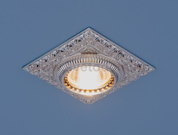 Точечный светильник для подвесных, натяжных и реечных потолков Elektrostandard 4104 хром (CH)