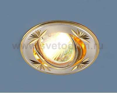 Точечный светильник Elektrostandard 104A SS/GD сатинированное серебро / золот