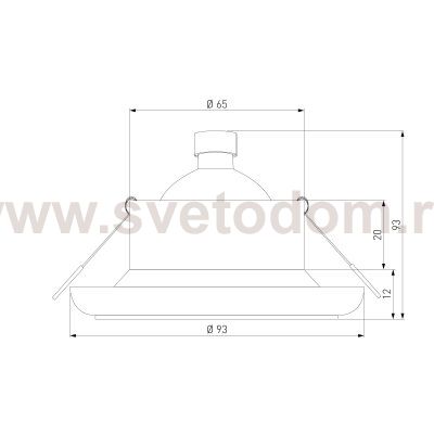 Влагозащищенный точечный светильник 1080 MR16 WH белый Elektrostandard