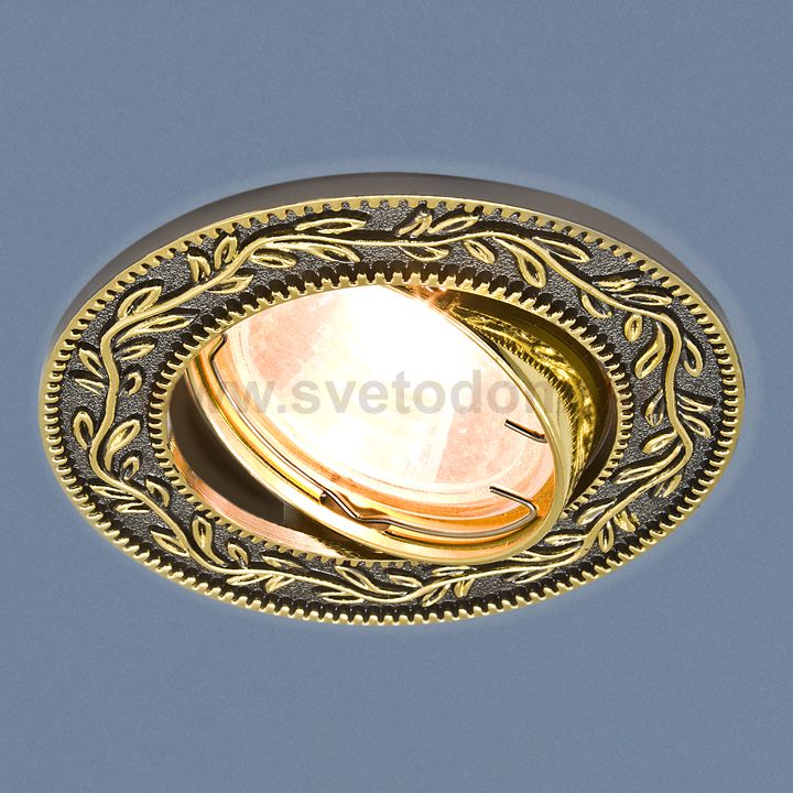 Точечный светильник Elektrostandard 713 MR16 GU/GD черный/золото