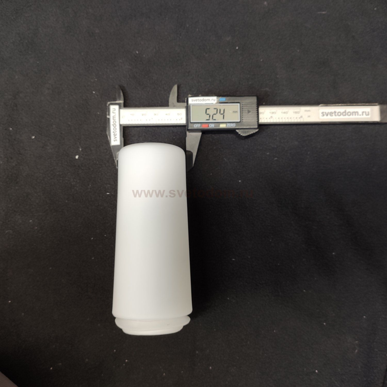 Плафон стекло матовое белое 60*140мм Евро 1242 Round