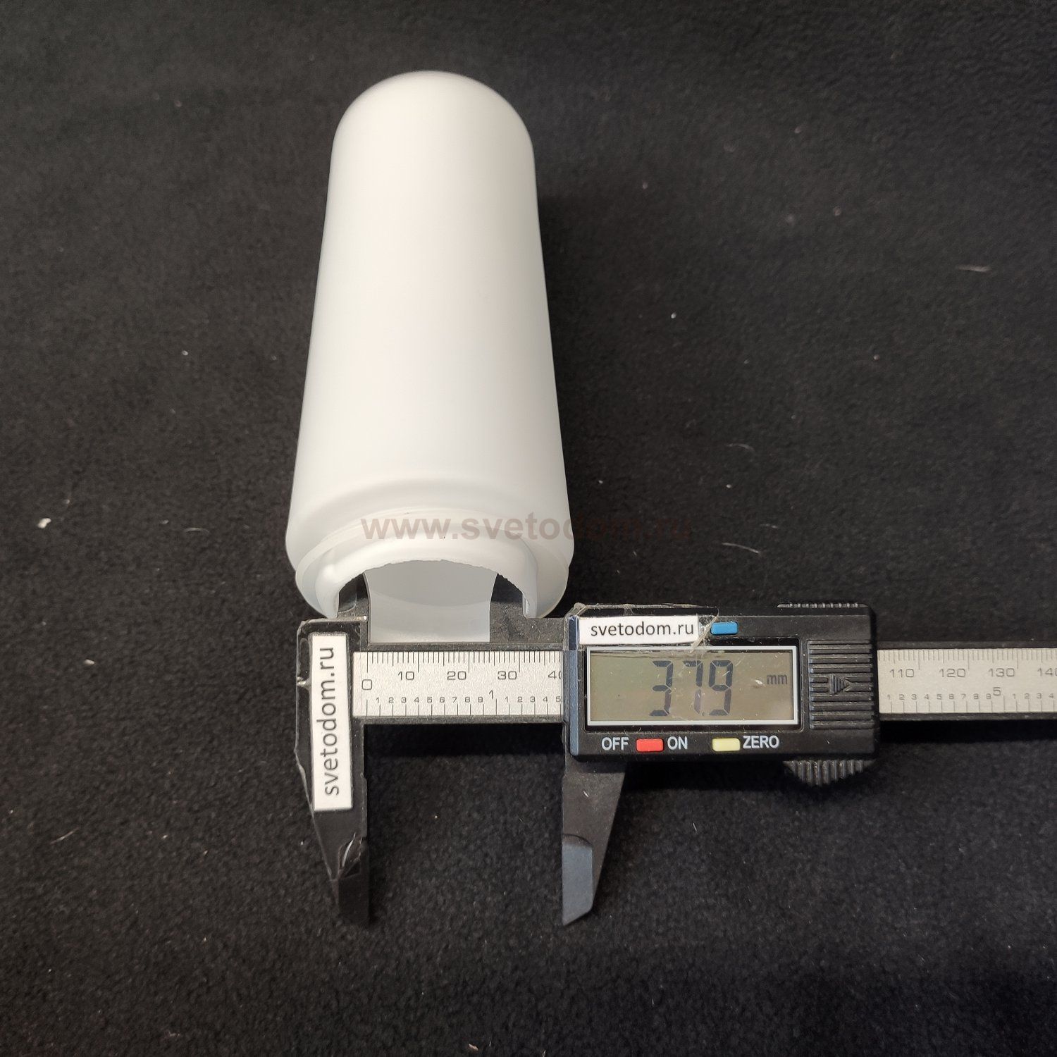 Плафон стекло матовое белое 60*140мм Евро 1242 Round