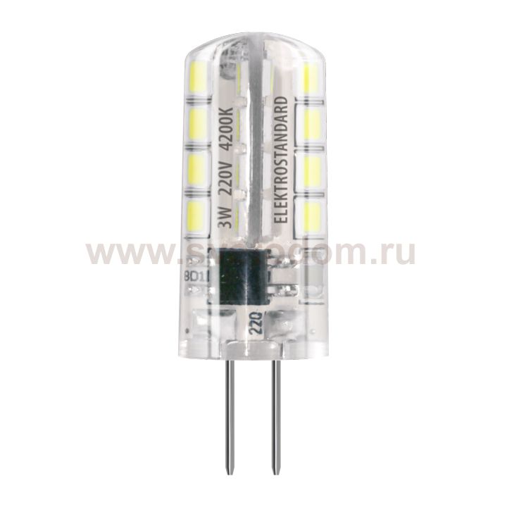 Лампа светодиодная Elektrostandard G4 SMD 3W AC 220V 360° 3300K