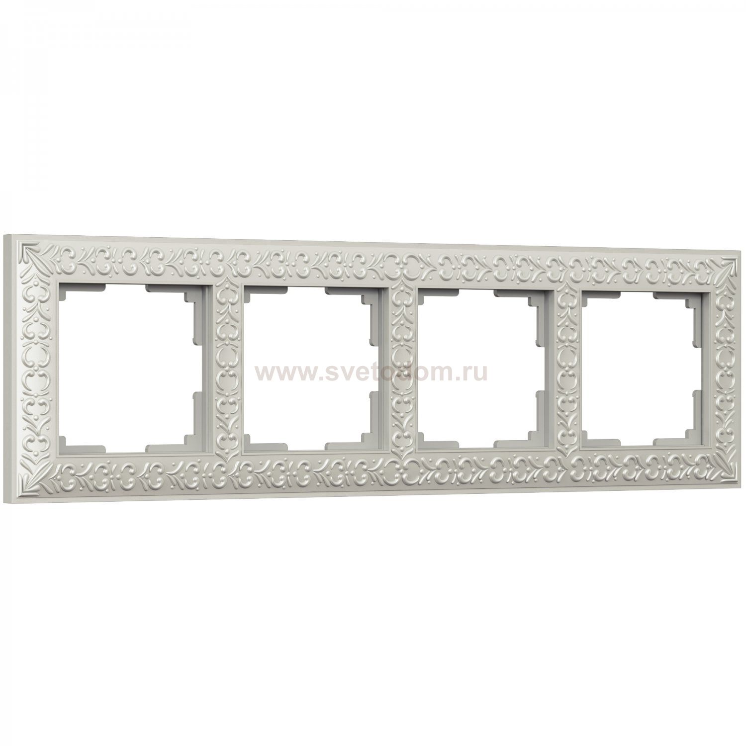 WL07-Frame-04/Рамка на 4 поста (жемчужный) Werkel WL07-Frame-04