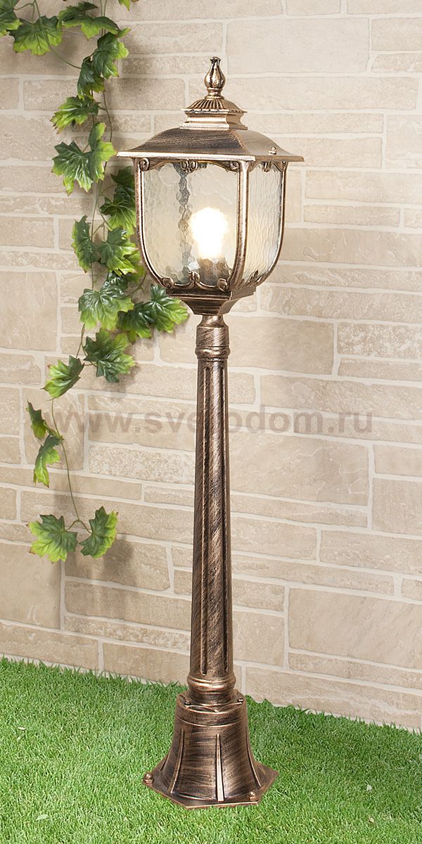 Светильник на столбе Elektrostandard Sculptor F черное золото (арт. GLXT-1407F)