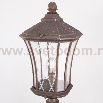 Virgo F капучино уличный светильник на столбе IP44 GLXT-1450F Elektrostandard