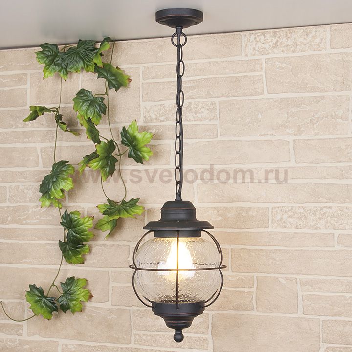 Regul H черная медь уличный подвесной светильник IP44 GLXT-1475H Elektrostandard
