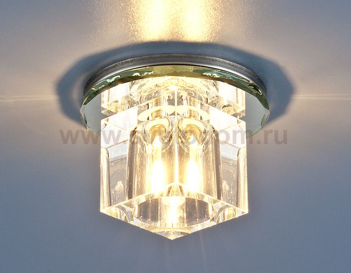 Точечный светильник Elektrostandard 8163 WH/WH (белый / прозрачный)