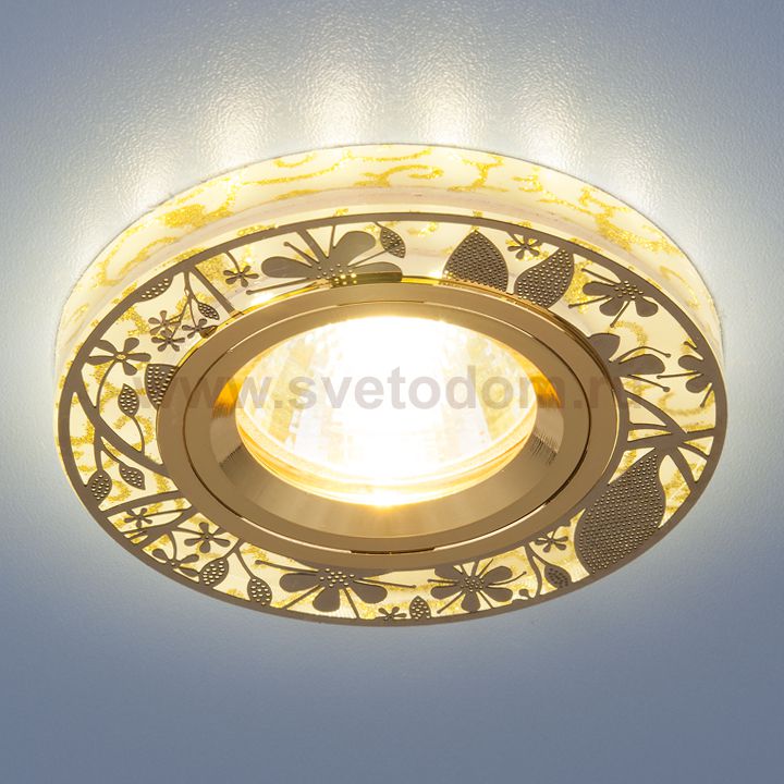 Точечный светодиодный светильник Elektrostandard 8096 MR16 GD золото