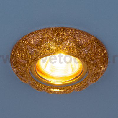 Точечный светильник со светодиодами Elektrostandard 7249 MR16 GD золотой блеск
